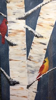 Red and Gold 12 x 24 Sold