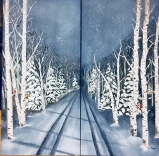 Winter road (2) 12 X 24