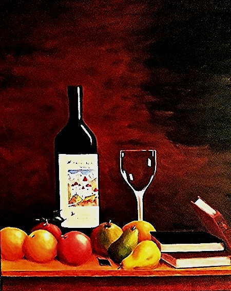 Wine of the Alps 24 x 30 SOLD