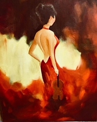   Violin 12 x 16  