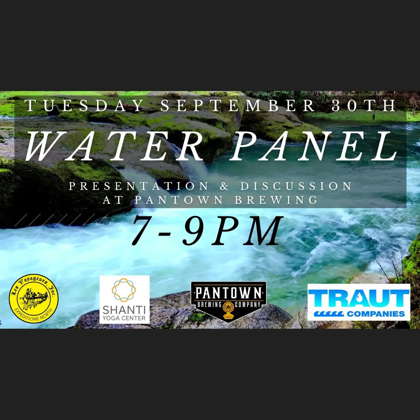 We're talking WATER 🌊🌊

Join us at @pantownbrewingcompany on Tuesday, Sept 30, from 7:30 - 8:30 PM 
for the ULTIMATE WATER PANEL

In community with @shantiyogacentermn and Traut Wells 🌲💧

Learn about......
Water &amp; Wellness ✅️
Filtration 101 -