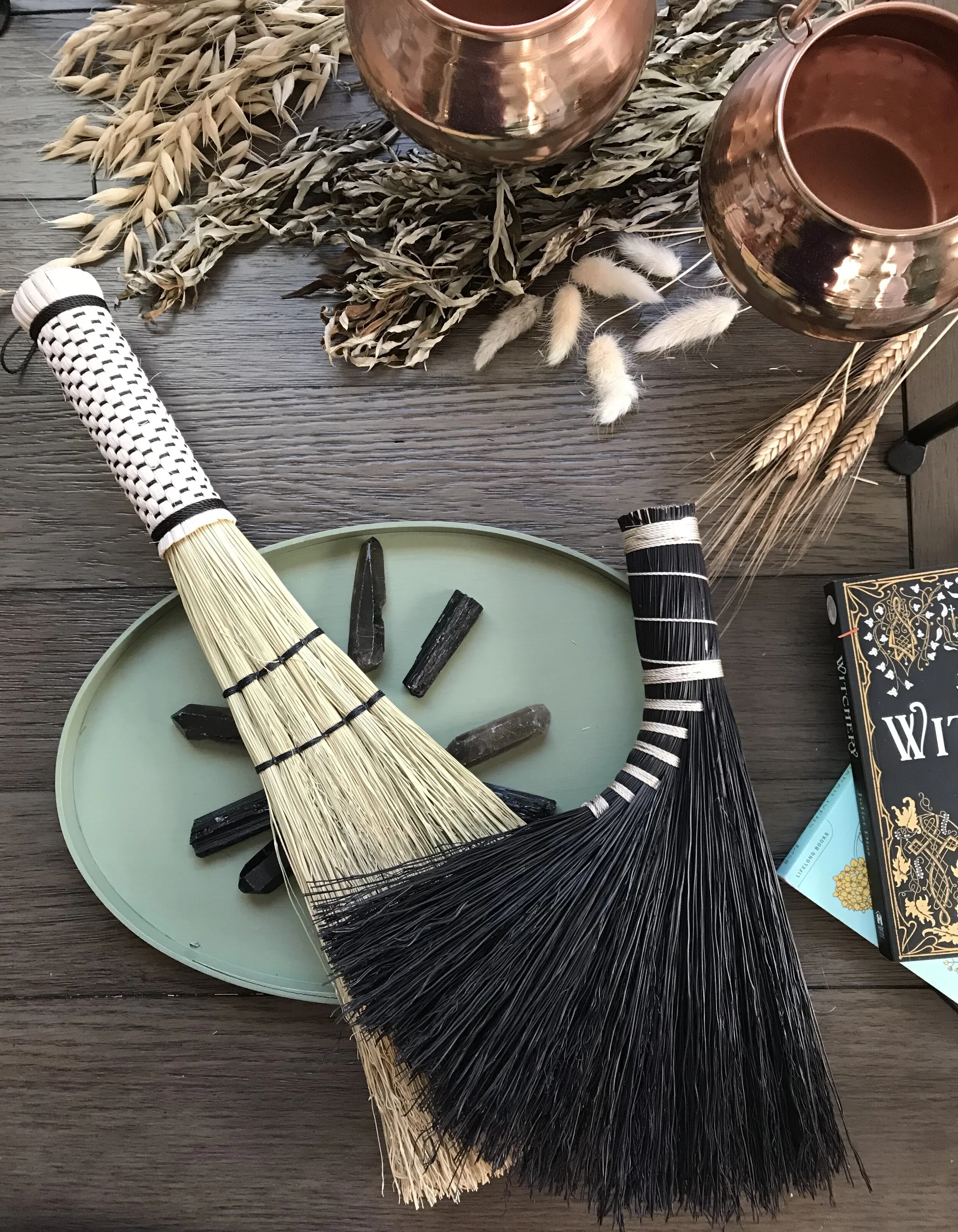 Introduction to Broom Making:  Woven Handled Whisk and Bent Turkey Wing