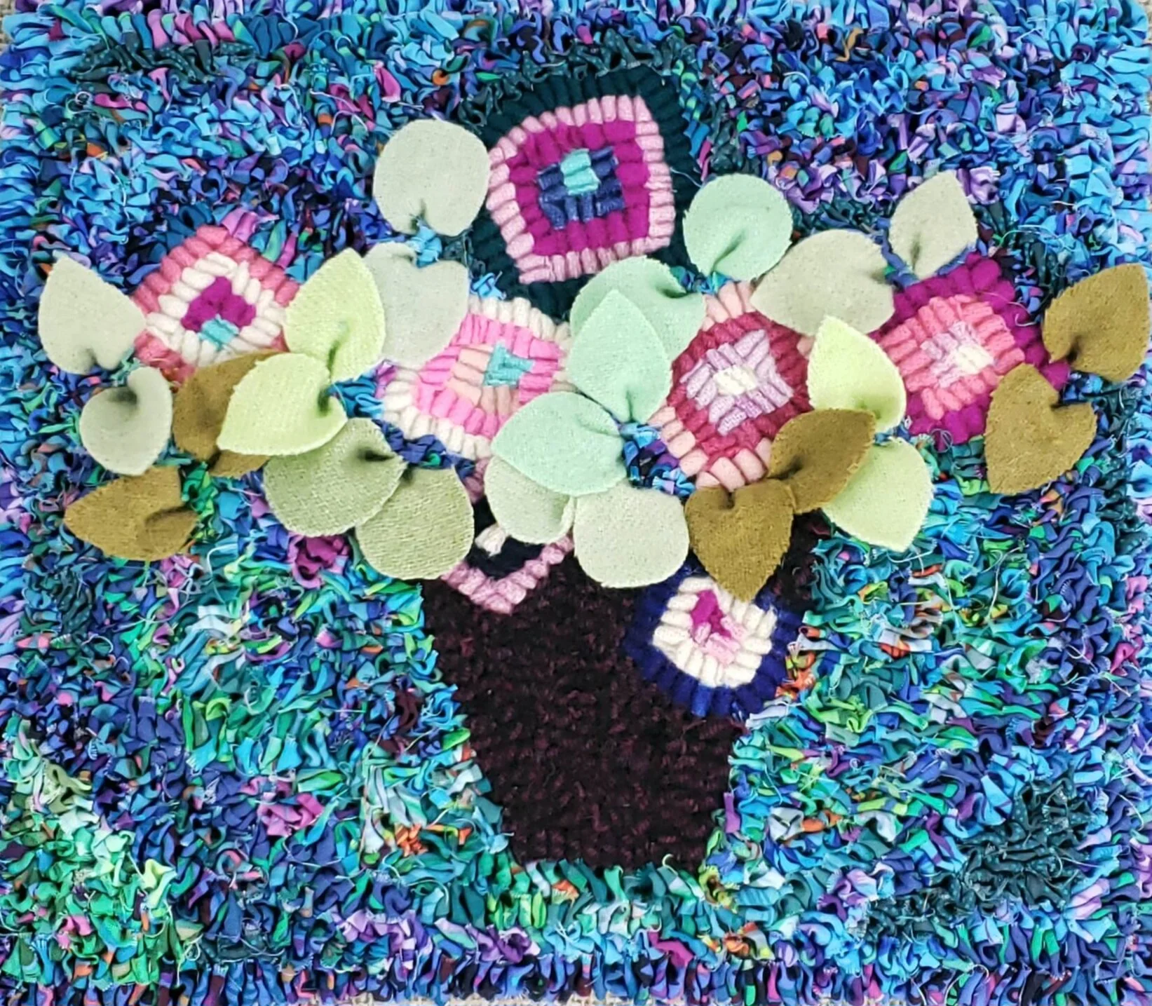 Rug Hooking With Quilt Fabric