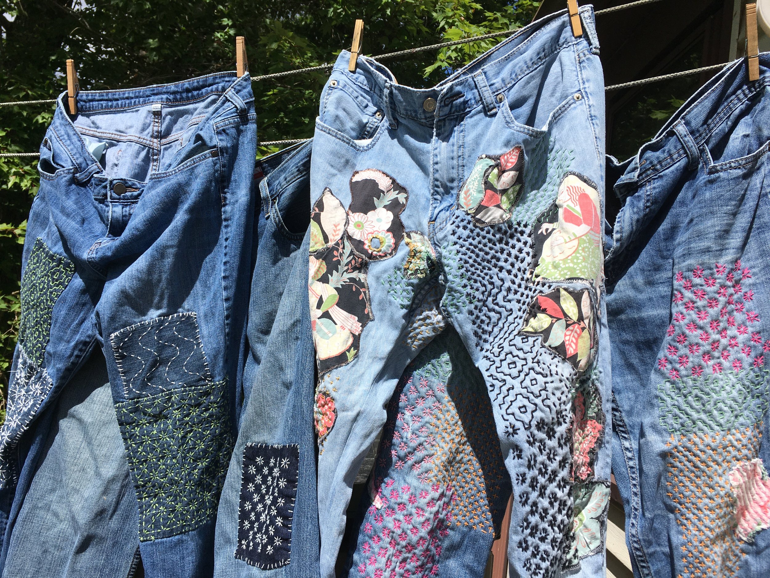 Sashiko Visible Mending and Embellishment