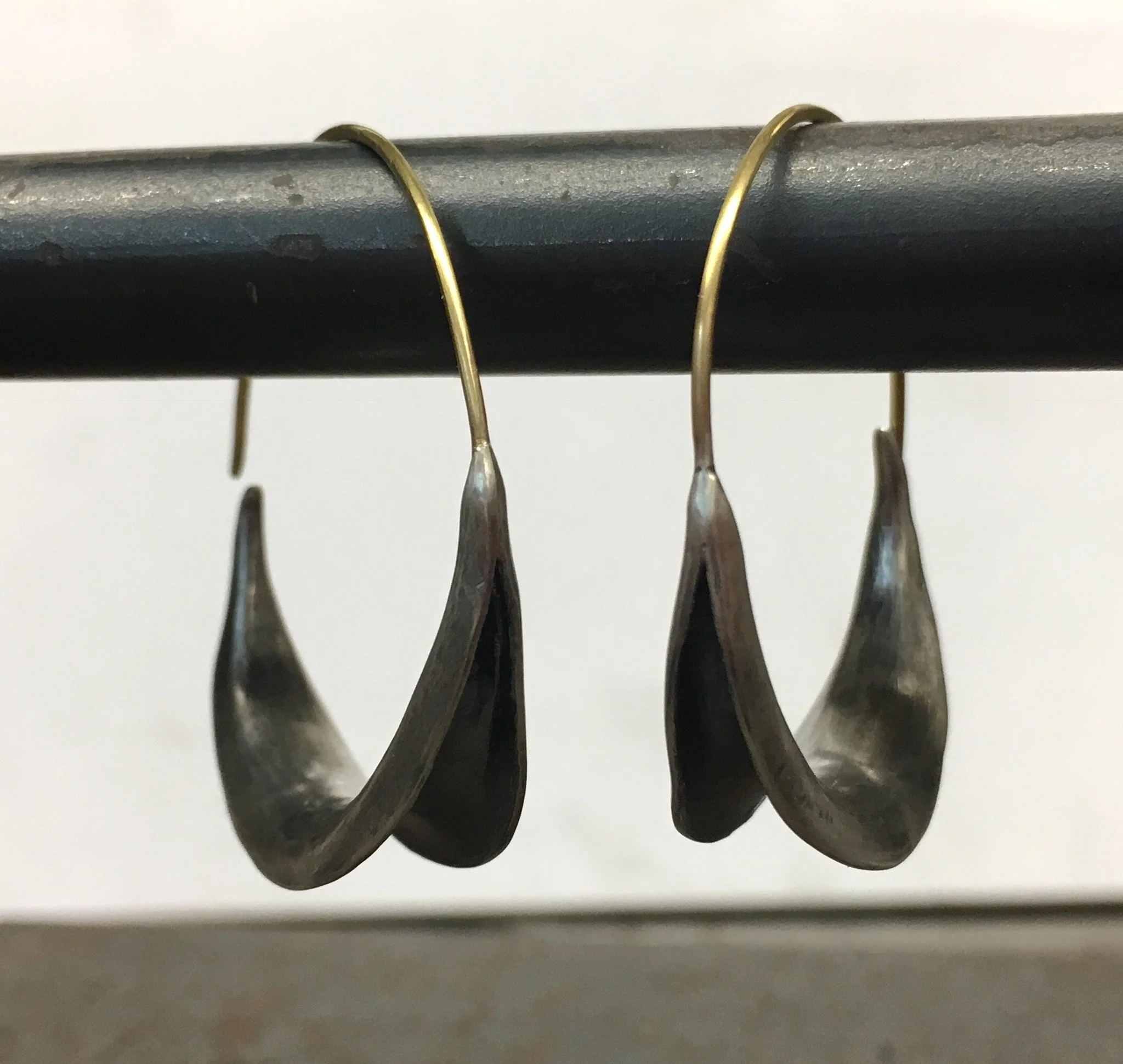 calla hoops - SOLD