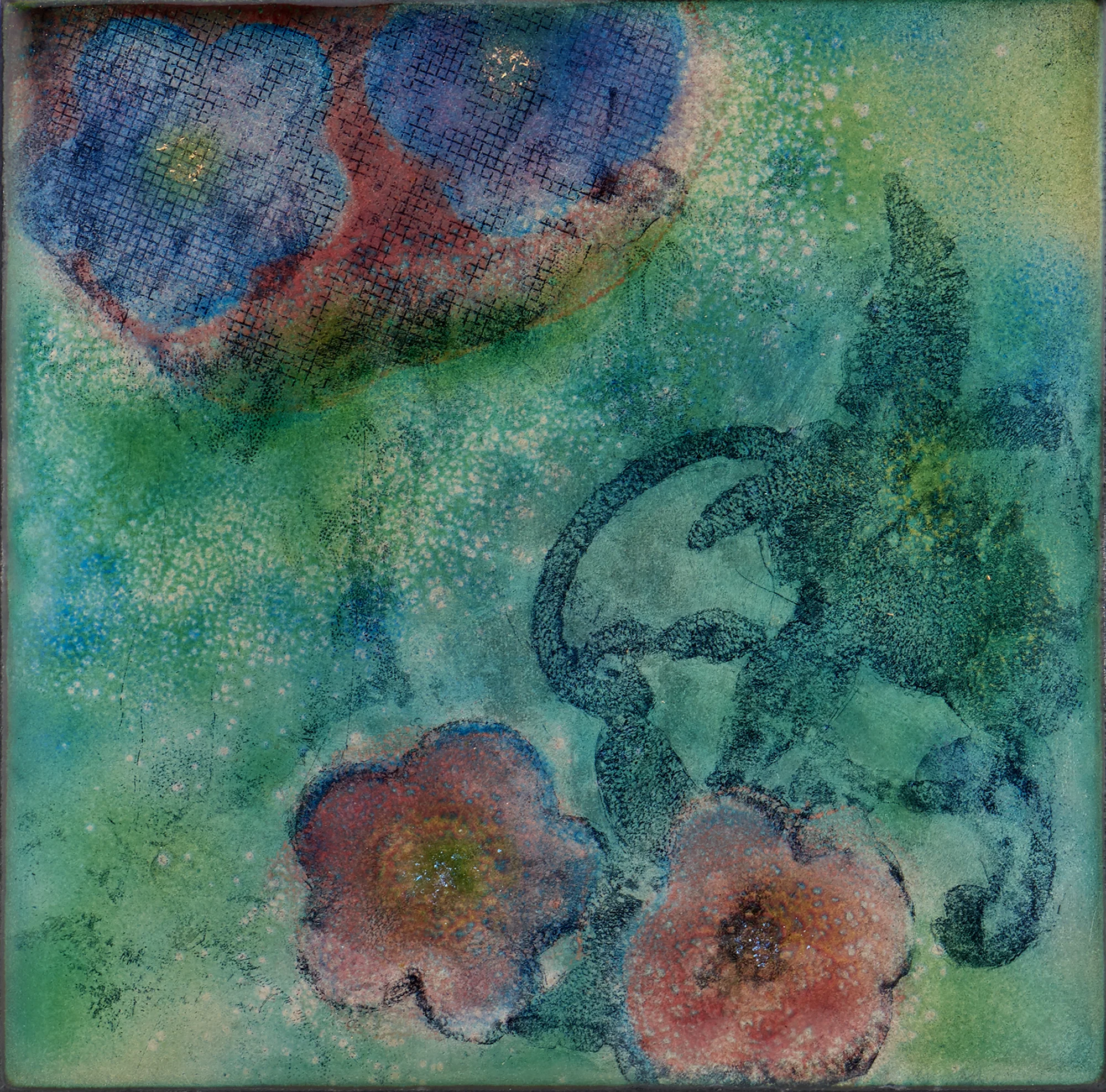 5x5" enamel tile
