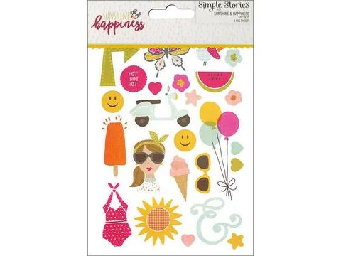 Simple Stories Stickers - Sunshine and Happiness