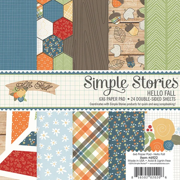 Simple Stories 6x6 Paper Pad - Hello Fall