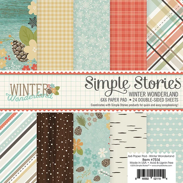 Simple Stories 6x6 Paper Pad - Winter Wonderland