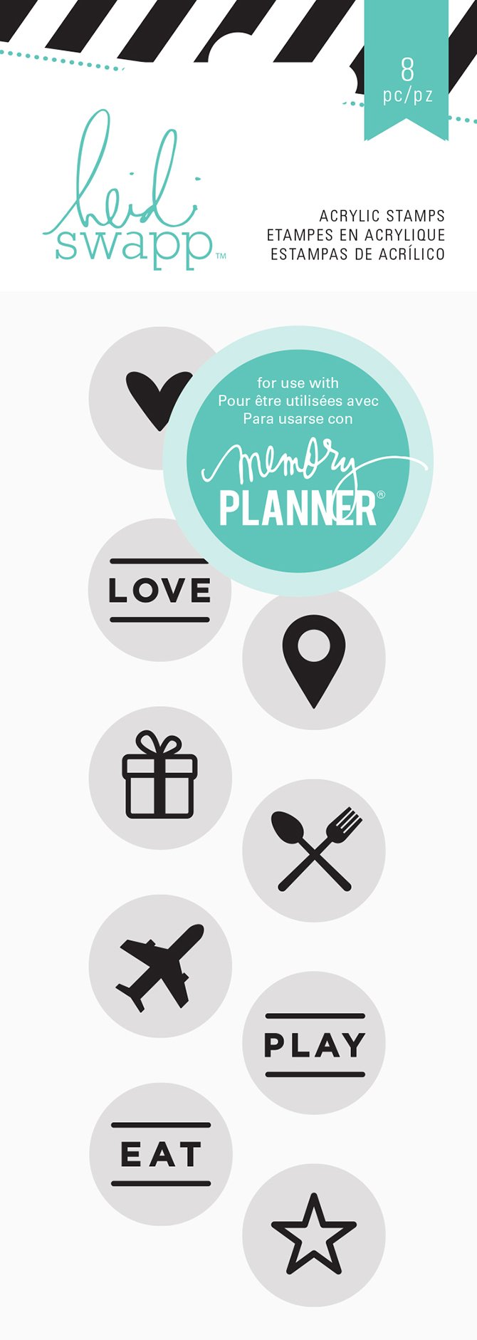 Heidi Swapp Clear Stamps - Hello Beautiful