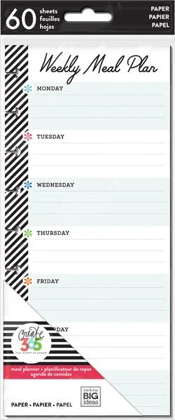 The Happy Planner™ Meal Planning Half Sheet - Classic