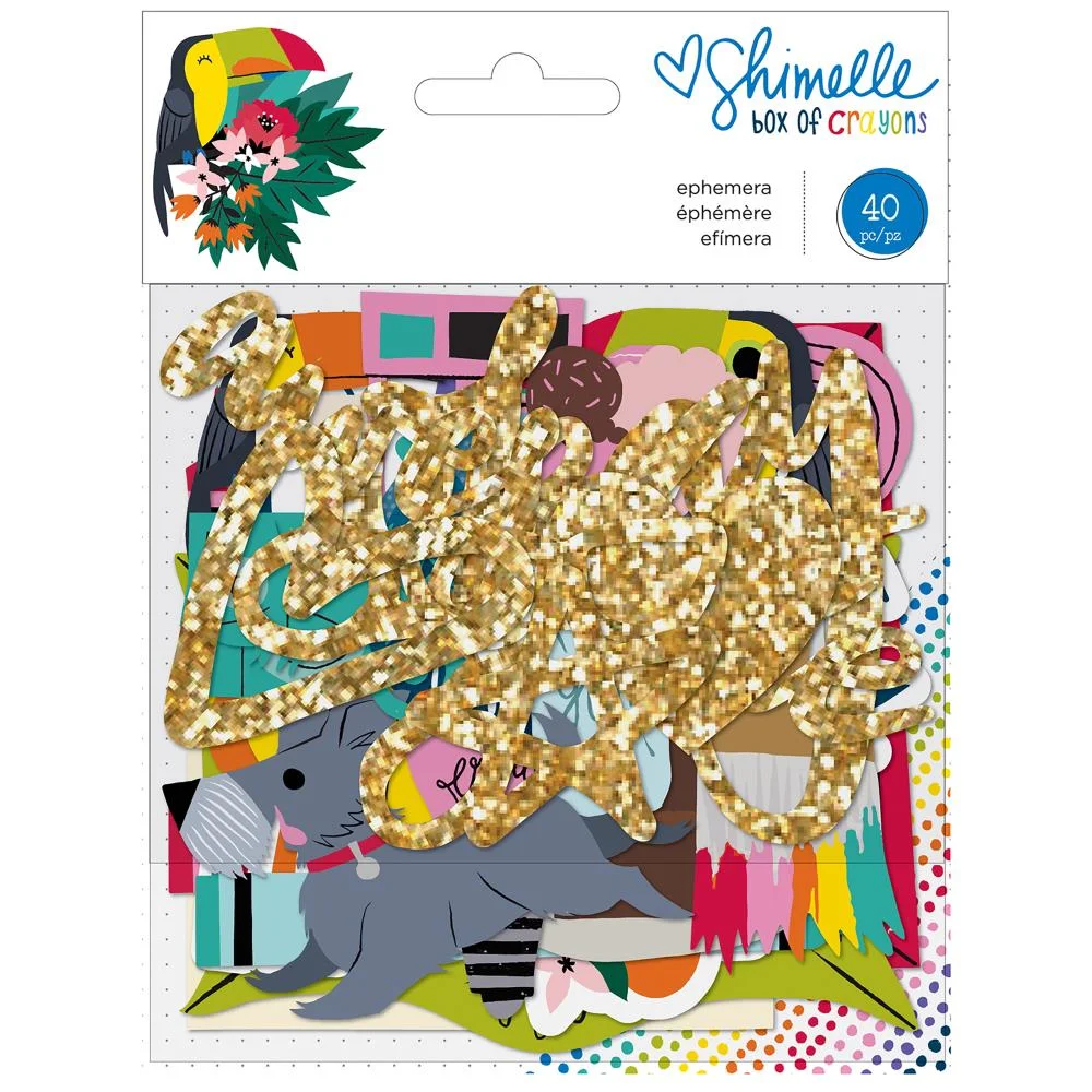 Shimelle Ephemera - Box of Crayons