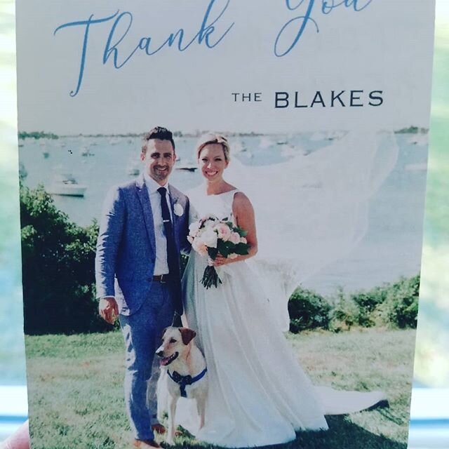 Nothing better than a thoughtful note from one of our 2019 couples to remind us that the 2020 wedding season is only a few short months away...