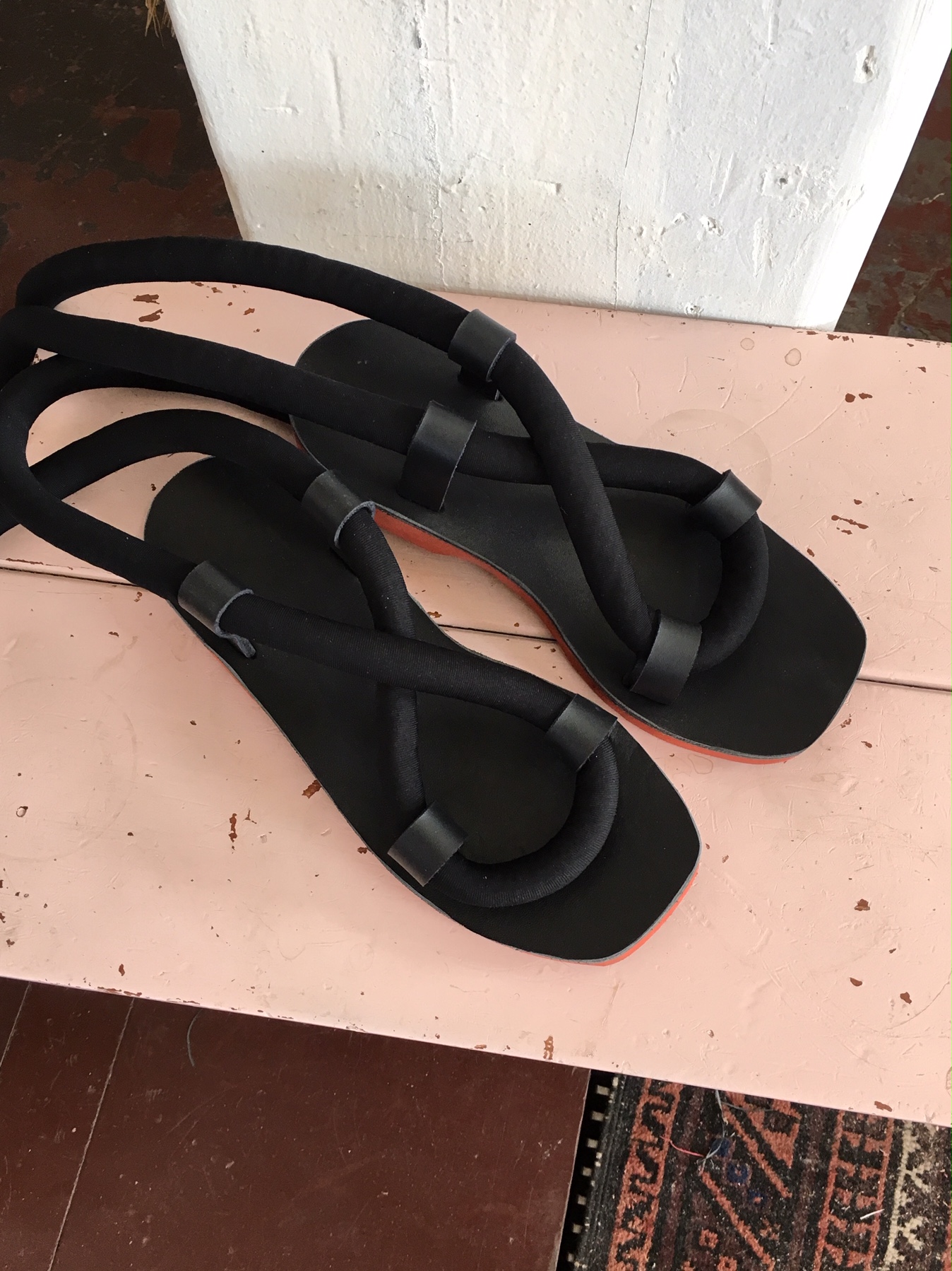 Relax - Classic Black Rope Sandals 11