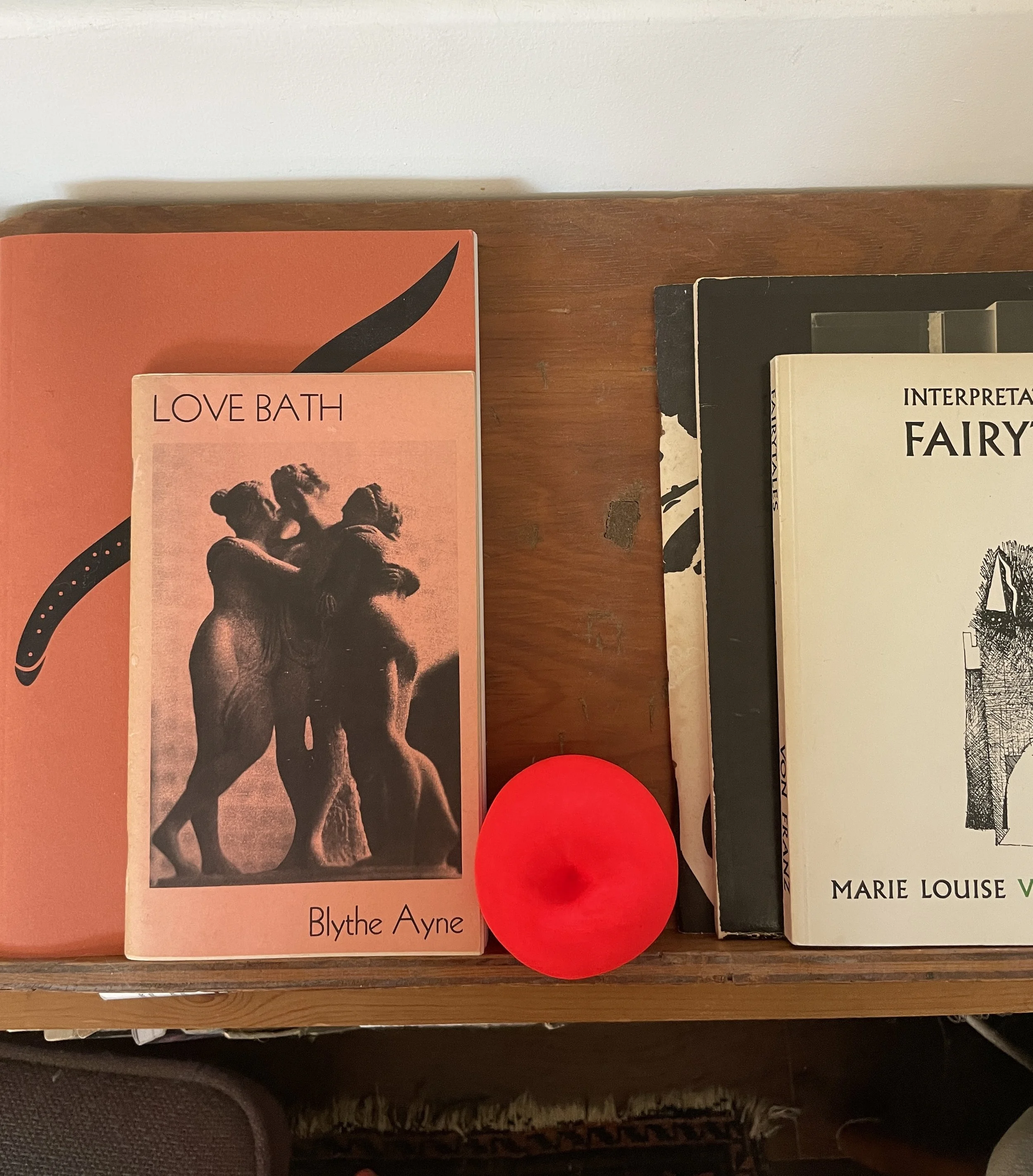Red Fluorescent Plaster Apple — Rachel Sees Snail Shoes