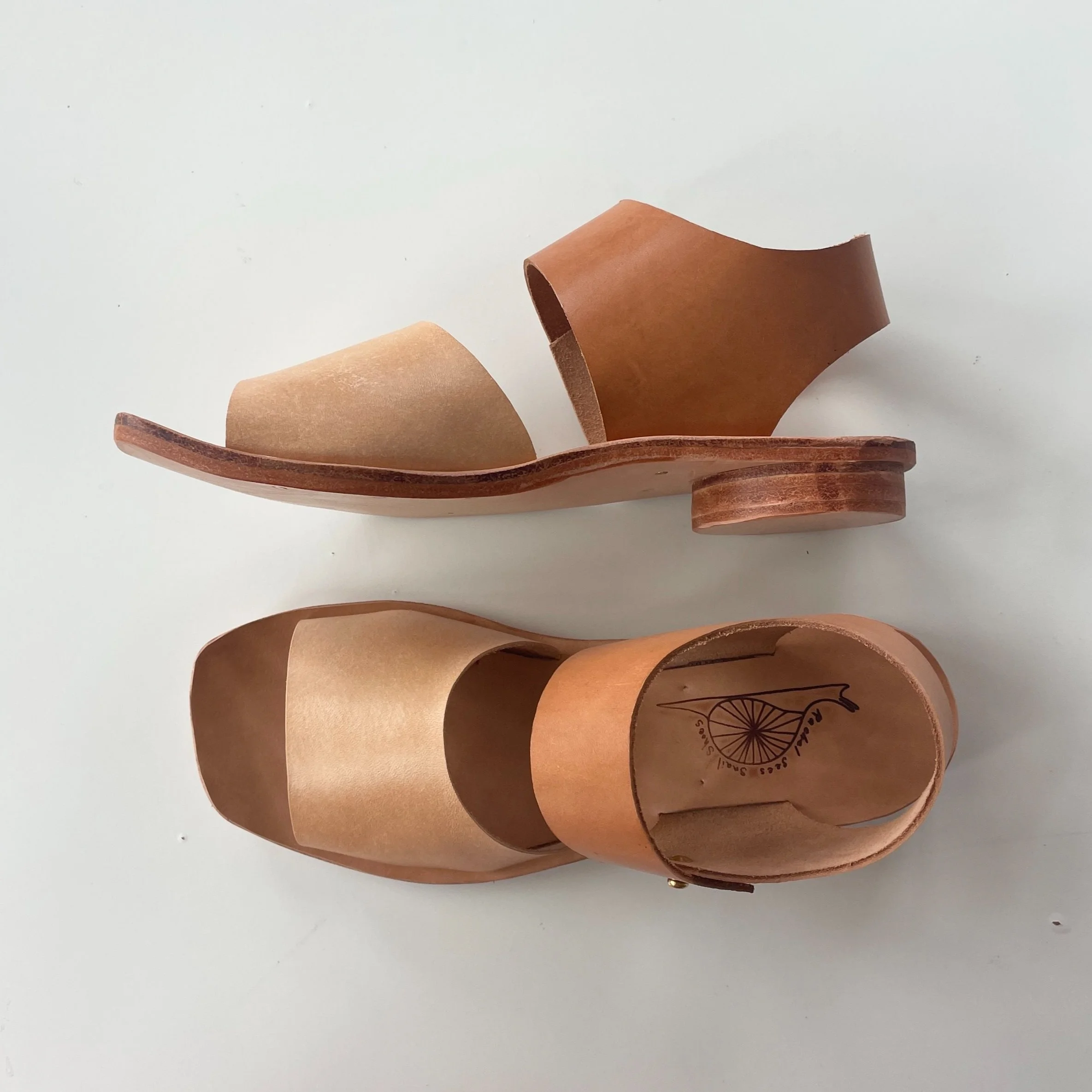 NATURAL SANDALS - SIZE 8 — Rachel Sees Snail Shoes display picture 2