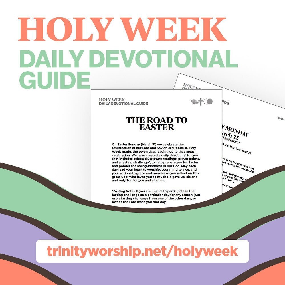 Join us as we study together this week. Sunday is coming!