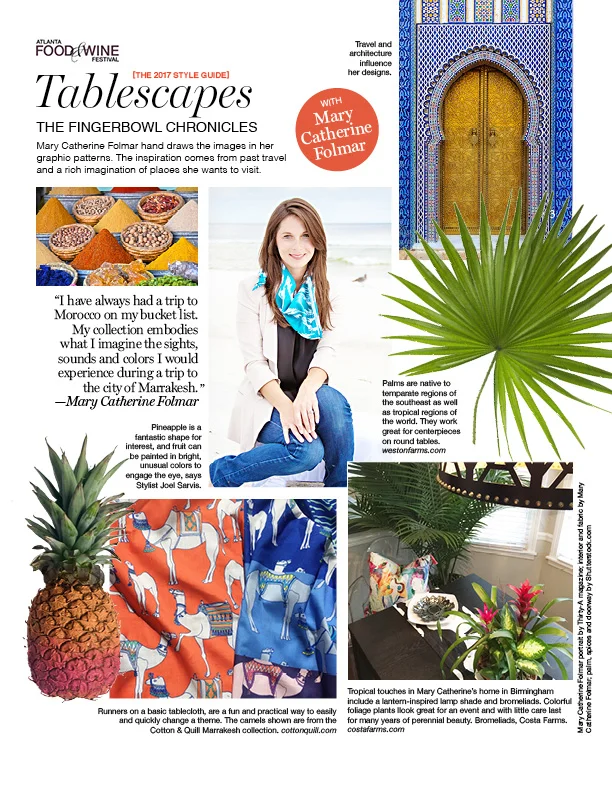 Design Board for Moroccan Table Runners