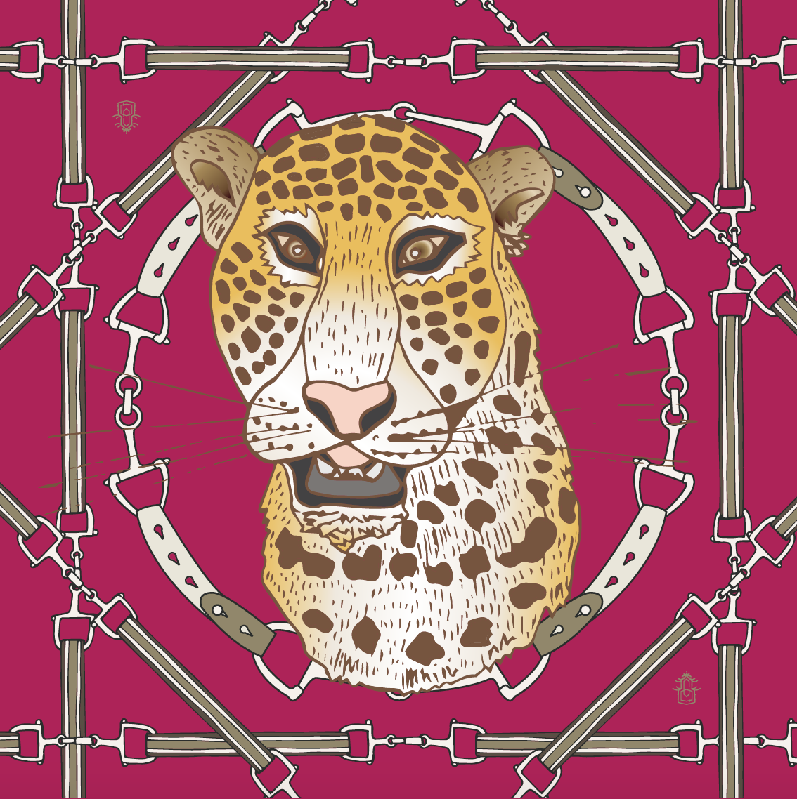Copy of Cheetah Plaid - Raspberry