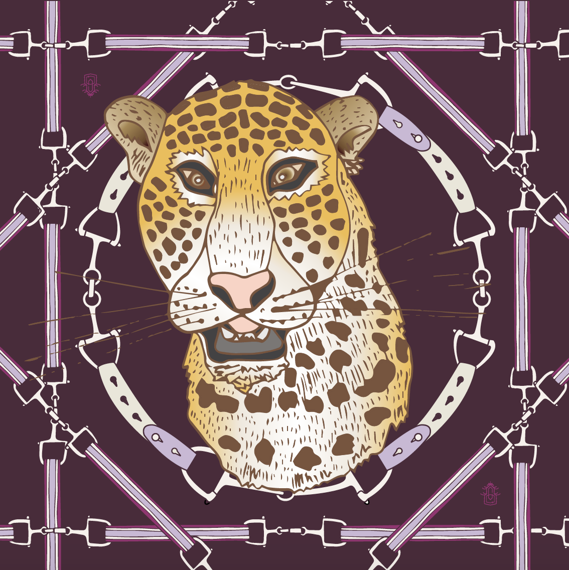 Copy of Cheetah Plaid - Eggplant