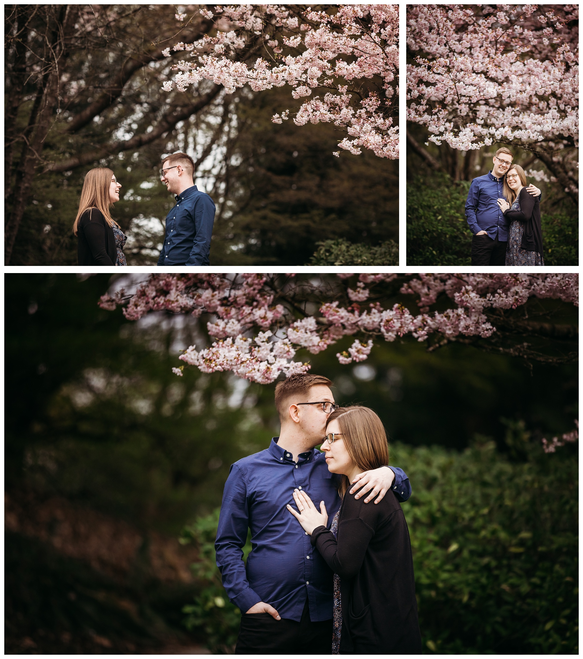 Queen Elizabeth Park Spring Engagement Photography Cherry Blossom Photos Couple Romantic_0001.jpg