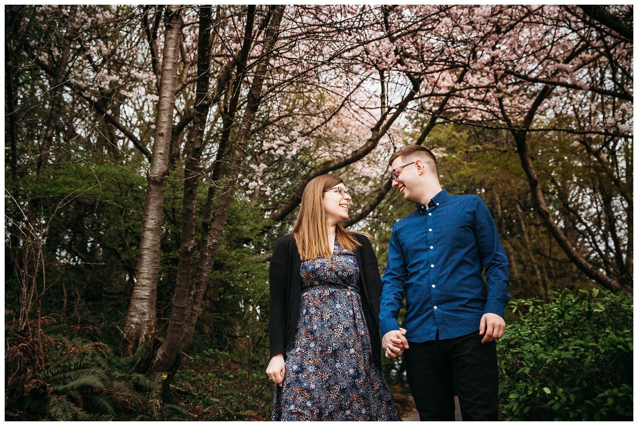 Queen Elizabeth Park Spring Engagement Photography Cherry Blossom Photos Couple Romantic_0010.jpg