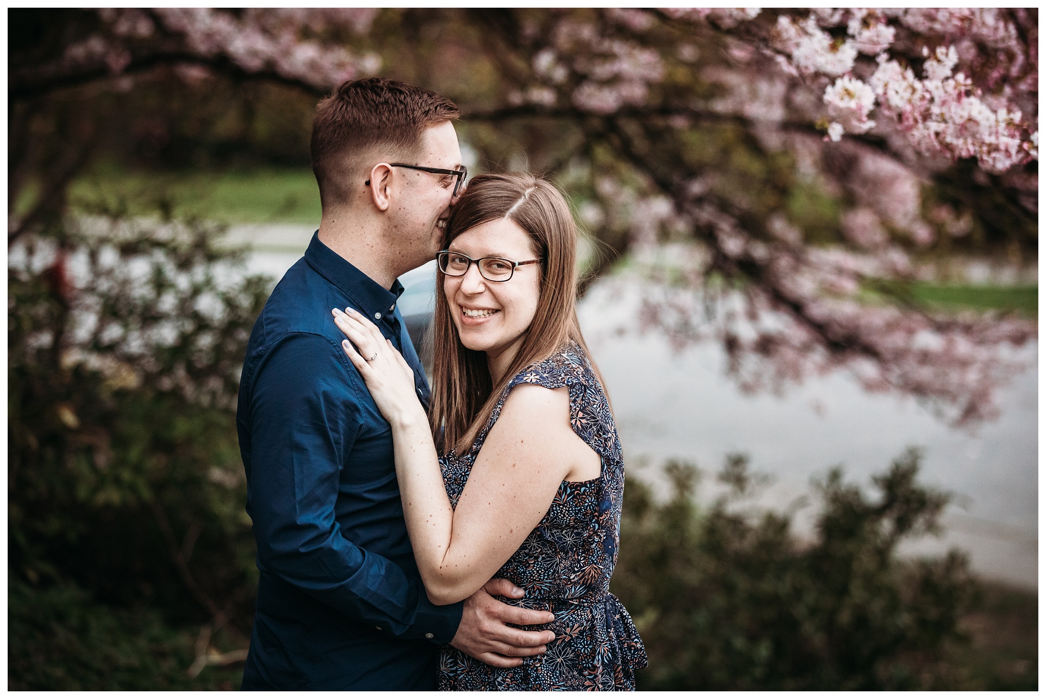 Queen Elizabeth Park Spring Engagement Photography Cherry Blossom Photos Couple Romantic_0012.jpg