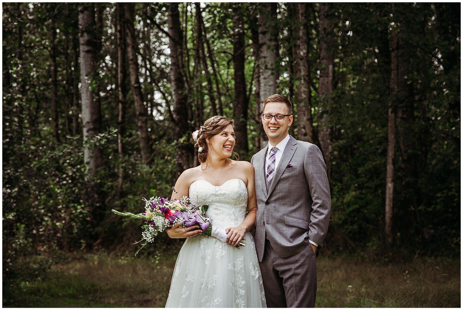 Fraser Valley Wedding Photographer | Campbell Valley Park Portraits and Romantic Backyard Wedding