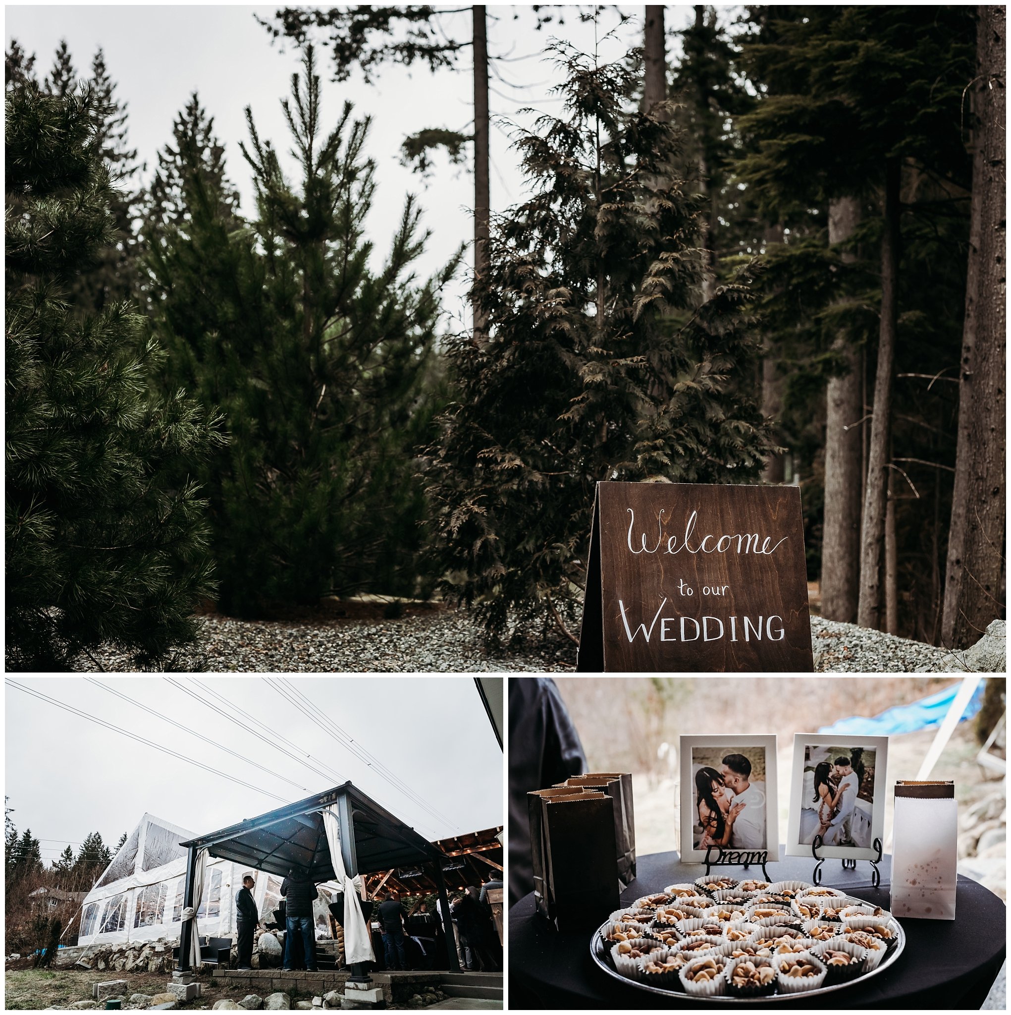 Fraser Valley Wedding Photographer | Rainy Backyard Wedding