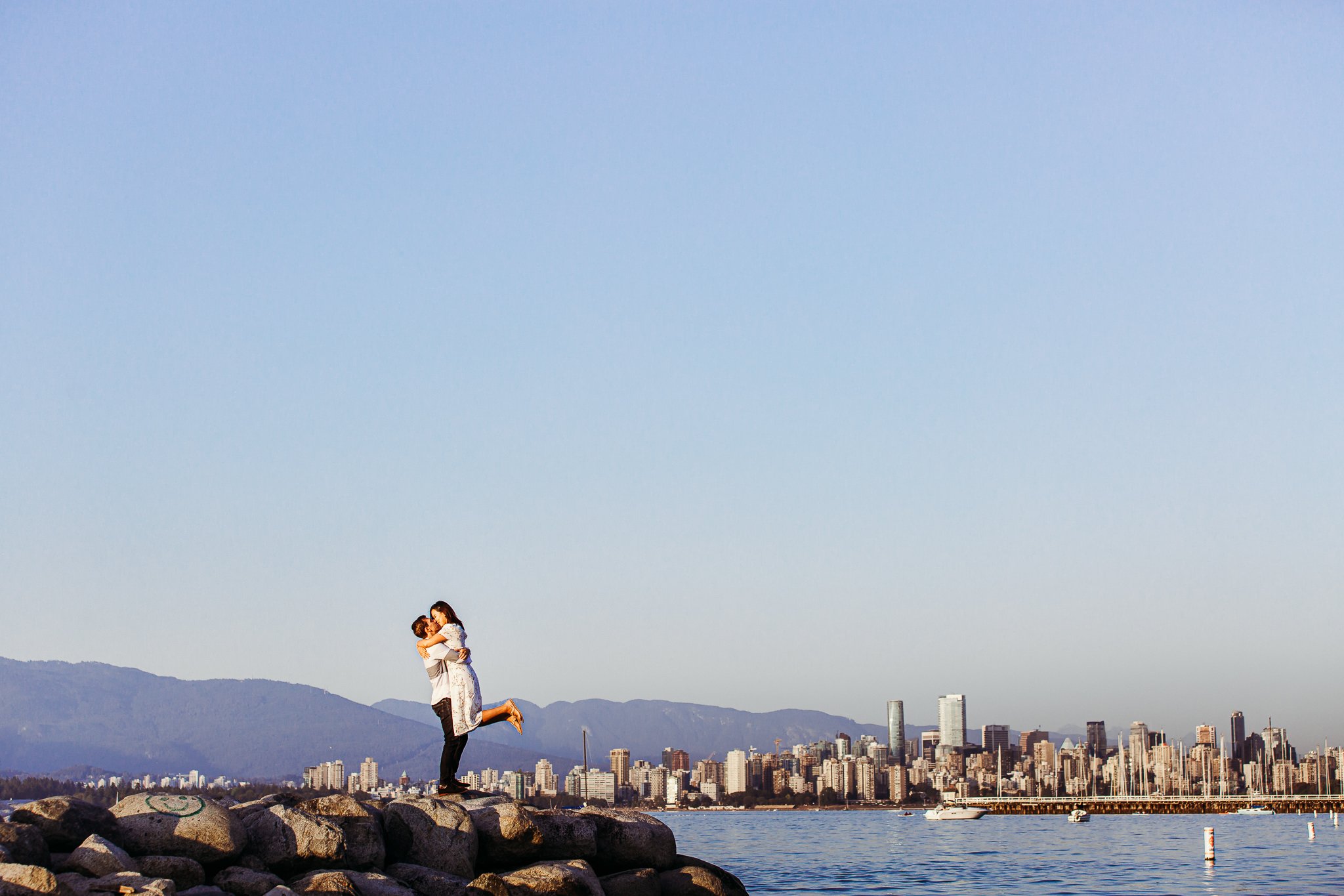 Vancouver Skyline Engagement Photos 