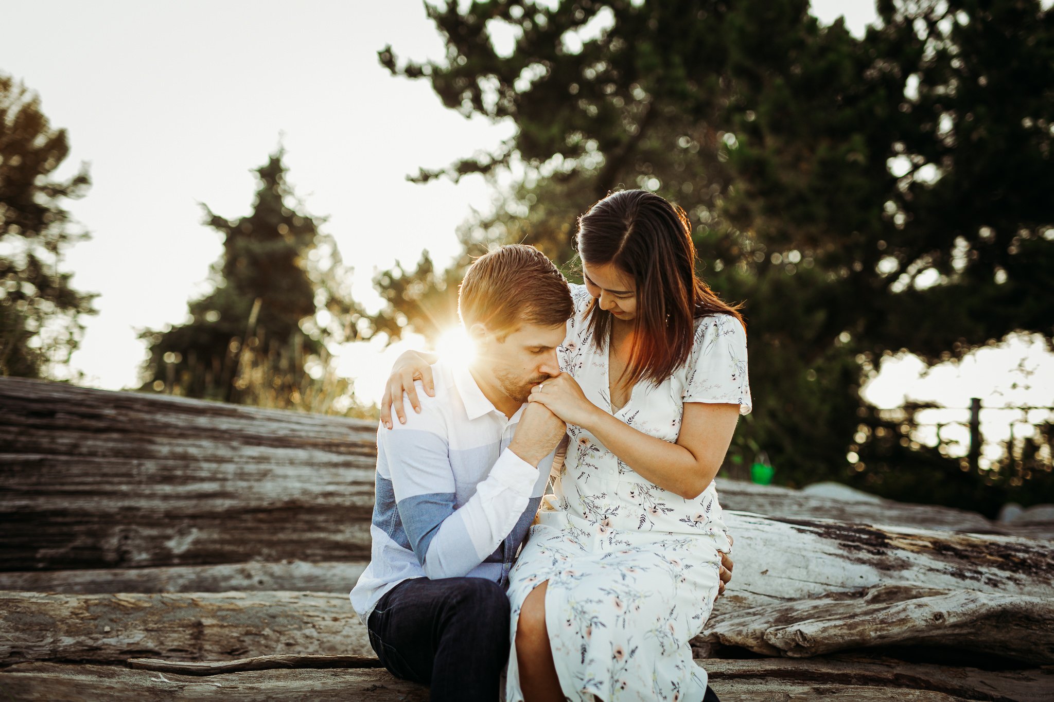 Sunset Engagement Photography in Vancouver, BC