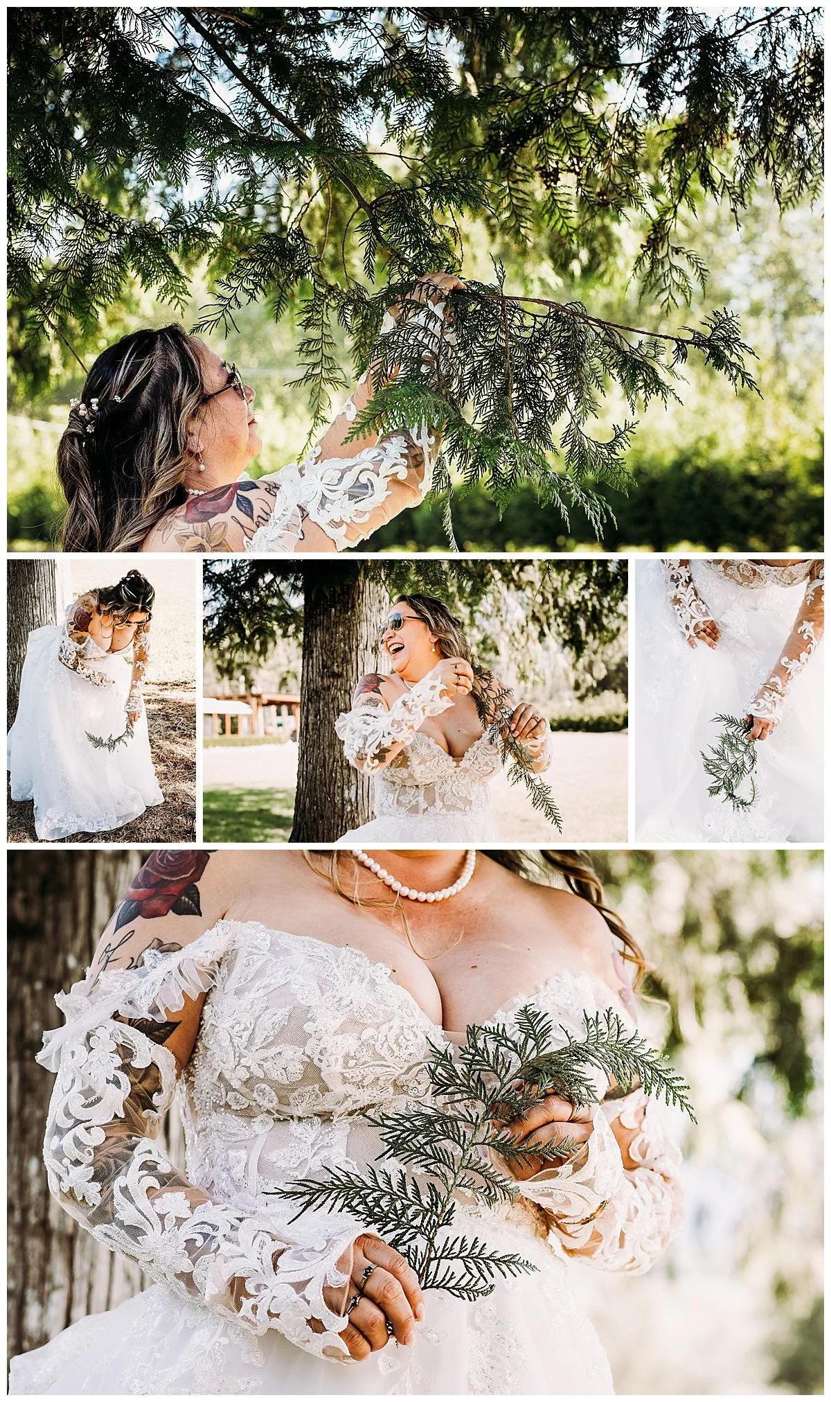 Indigenous wedding tradition of cedar brushing at Bridlewood wedding venue