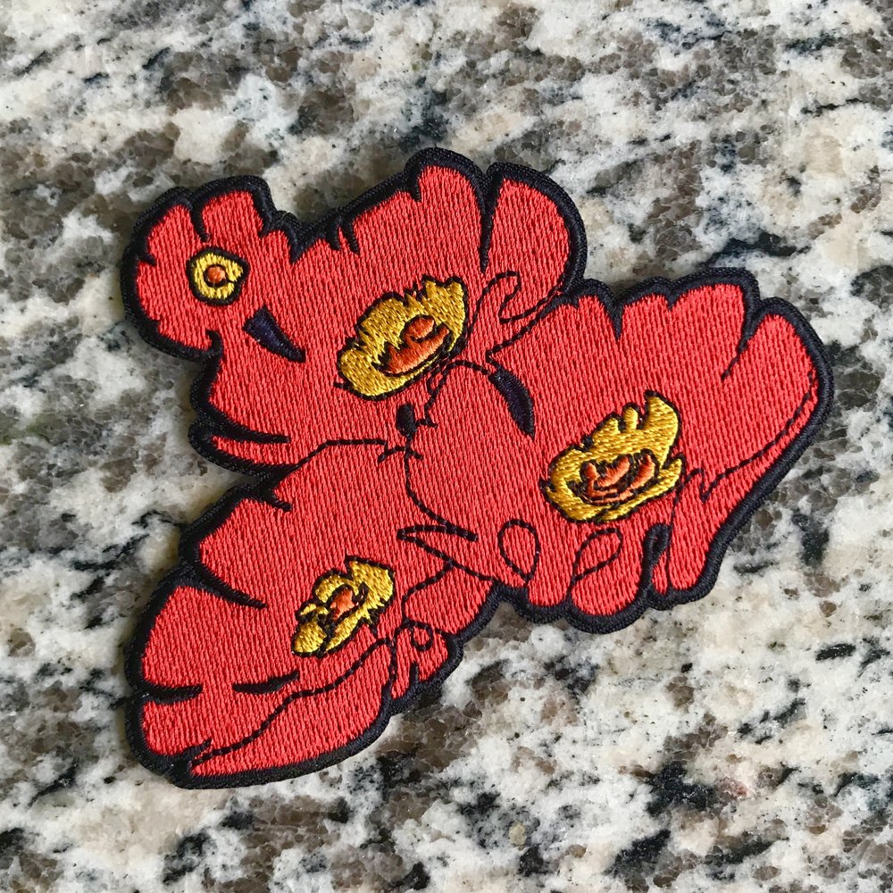 Red Poppy Flower Patch Remember Peace Military Embroidered Iron On