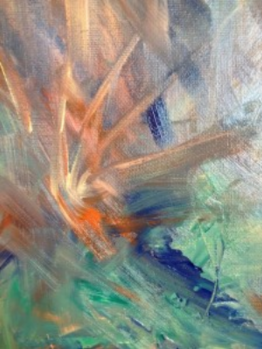 Jennifer, oil on cotton, Jenni Funkhouser. Cover, Thirteen Ways Magazine. 