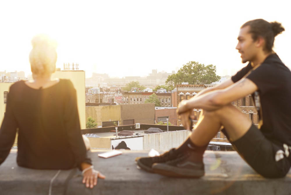 Kassala, Austin and I enjoying a sunset on a NYC rooftop last June. 