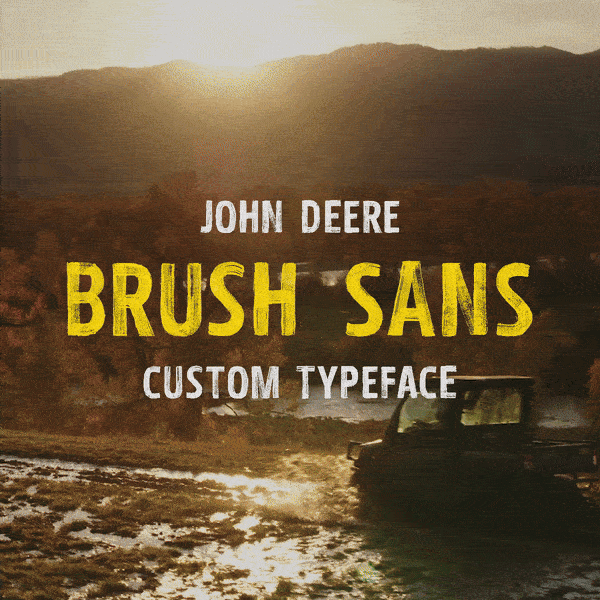 John Deere - Brush Sans Typeface
