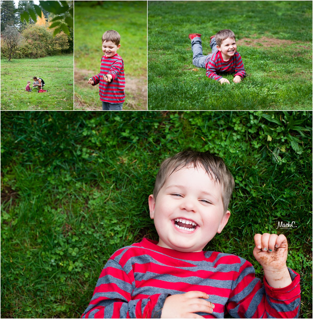 tinkering with toys, we found a slug, laughing ... and laughing some more 