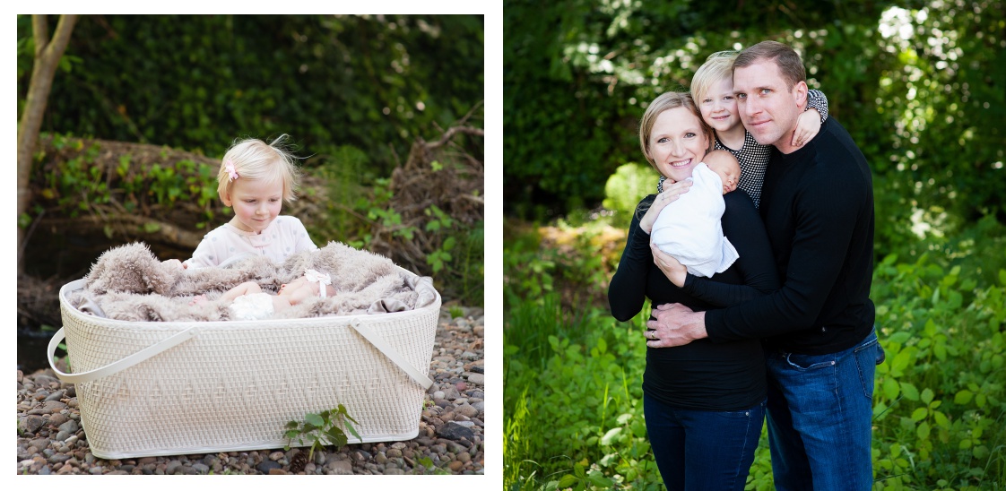 a spread from Keira's baby book - the expression on big sister's face says it all