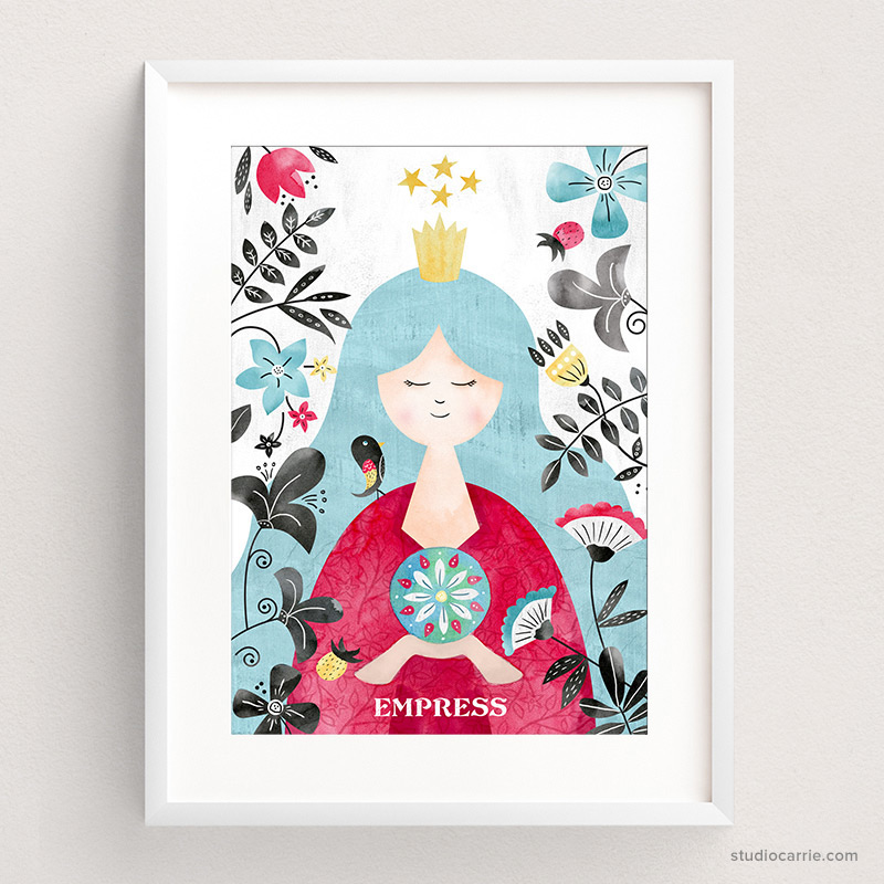 Copy of Empress Tarot Card Art Print by Studio Carrie