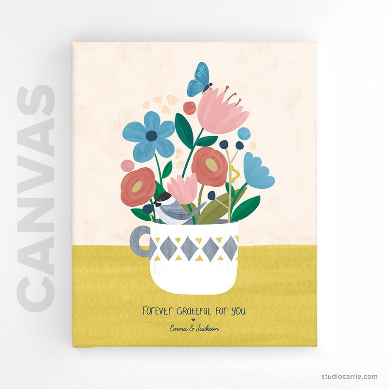 Copy of Custom Forever Flowers Canvas Print by Studio Carrie