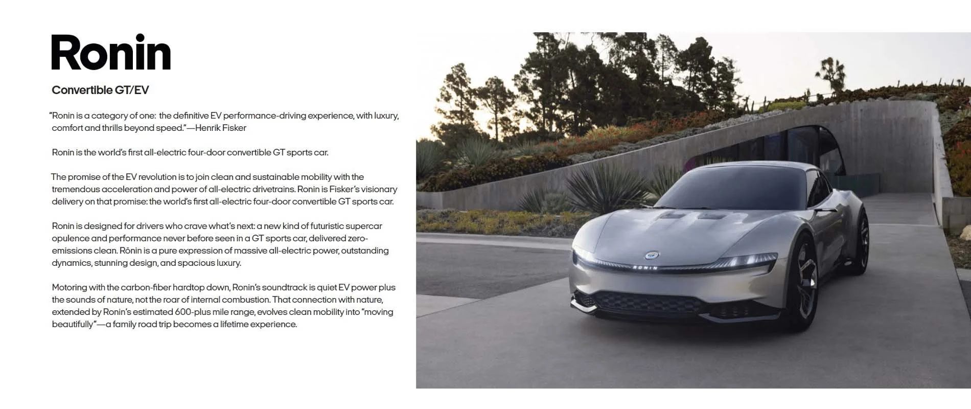 Ronin  • Convertible GT/EV