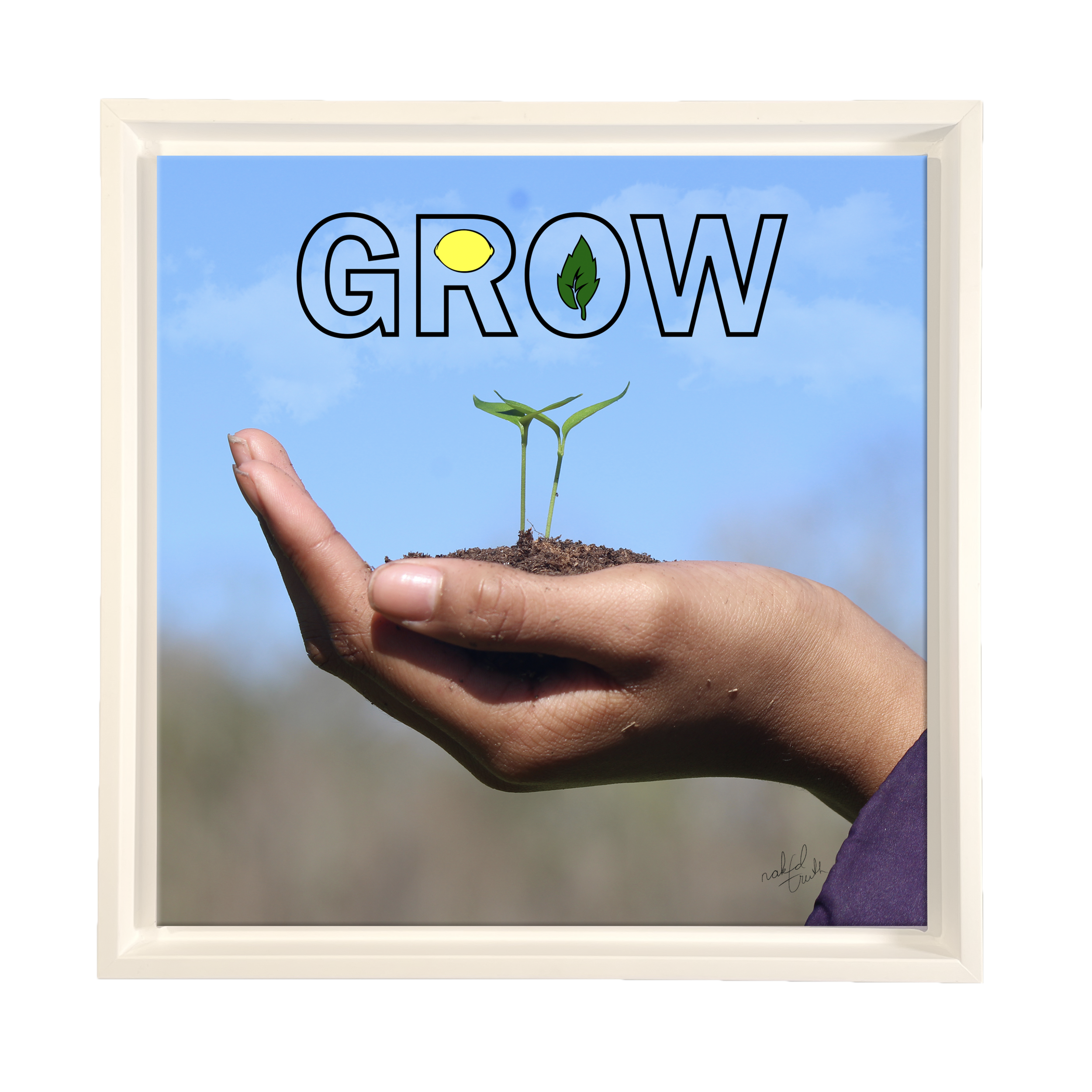 "GROW" Canvas {Signed}