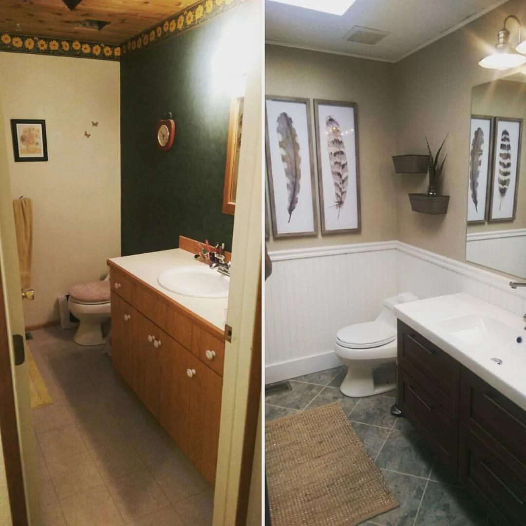 Guest Bath Before and After