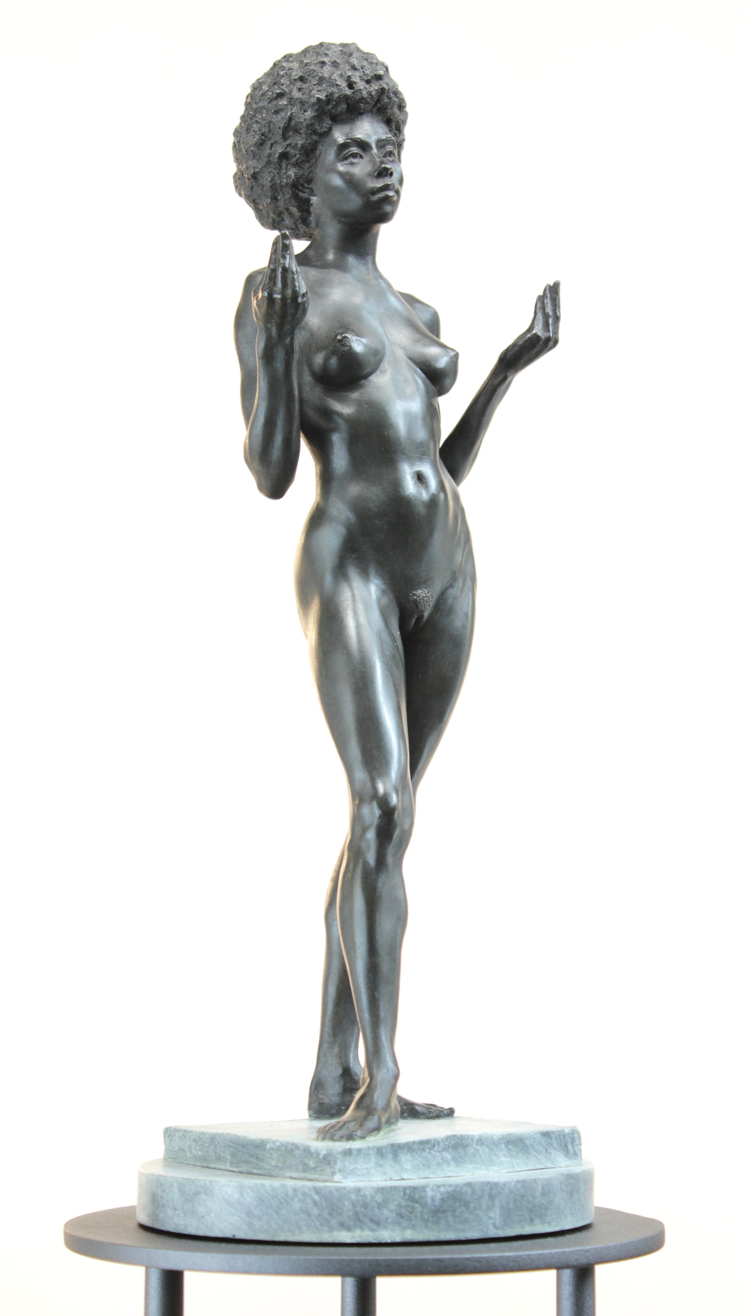 Body and Soul, bronze, 16%22 x 6%22 x 6%22, 2020, side view.jpg