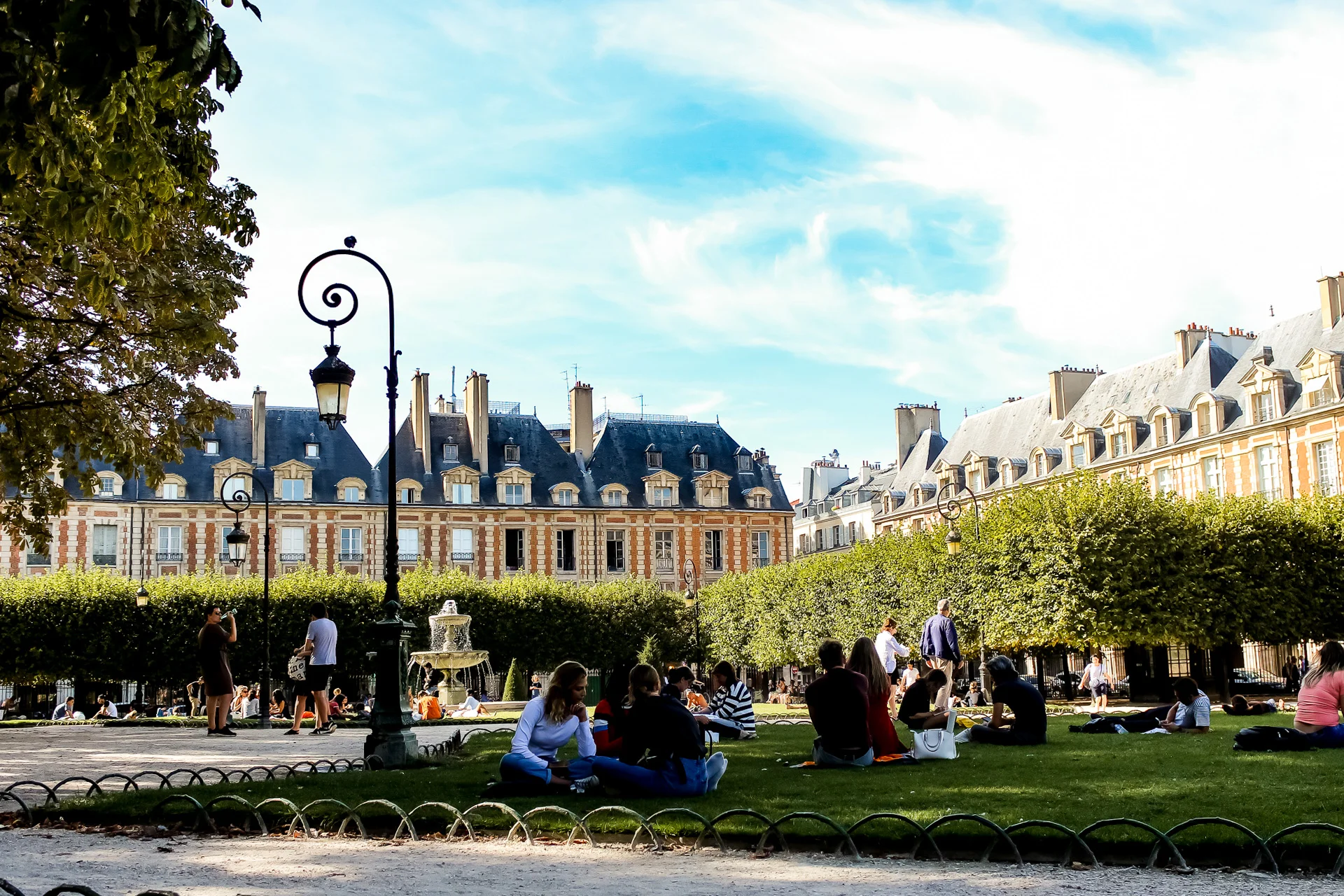 The courtyard outside Victor Hugo’s House.