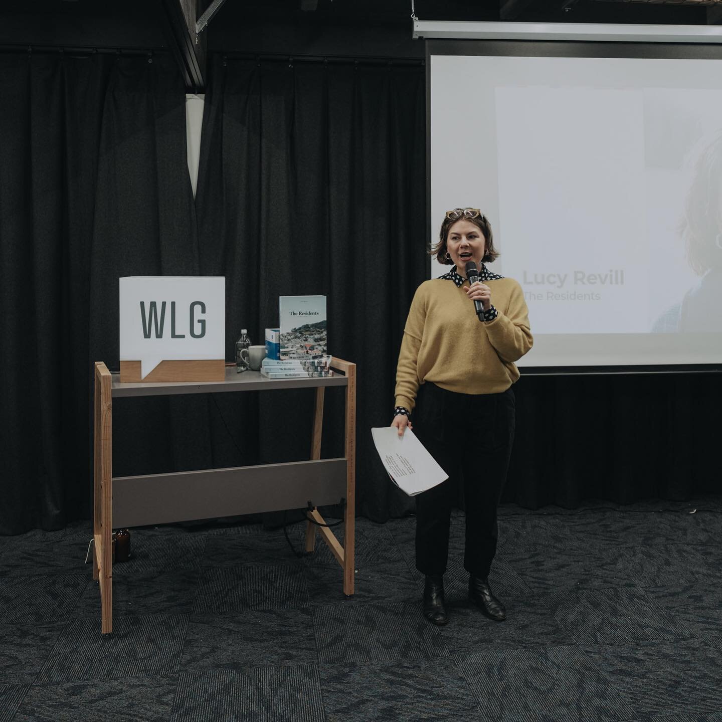 Could there be a standup career in my future? Speaking at @cm_wlg. Photo by @doshotz 💛