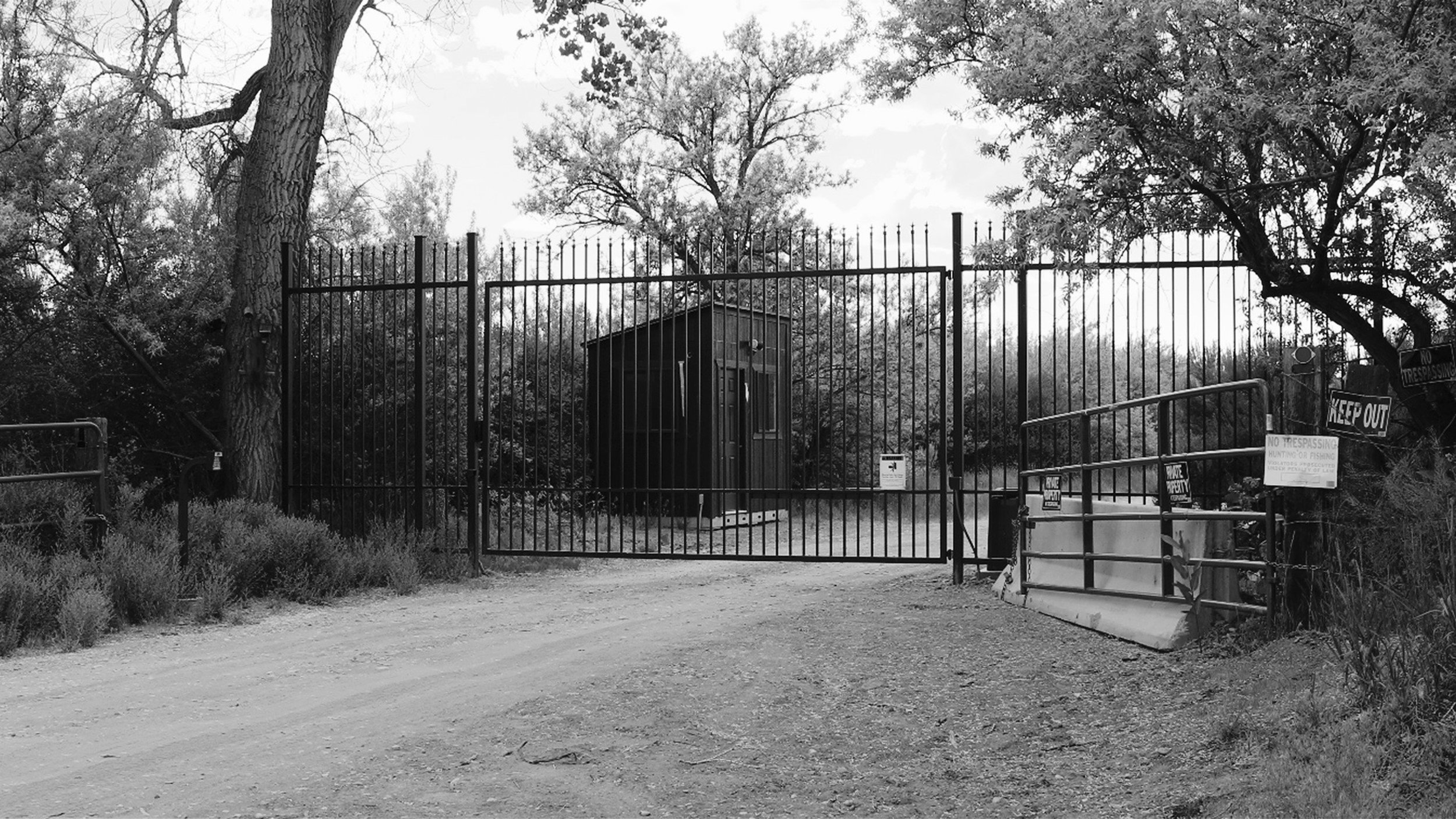 The new gate at Skinwalker Ranch