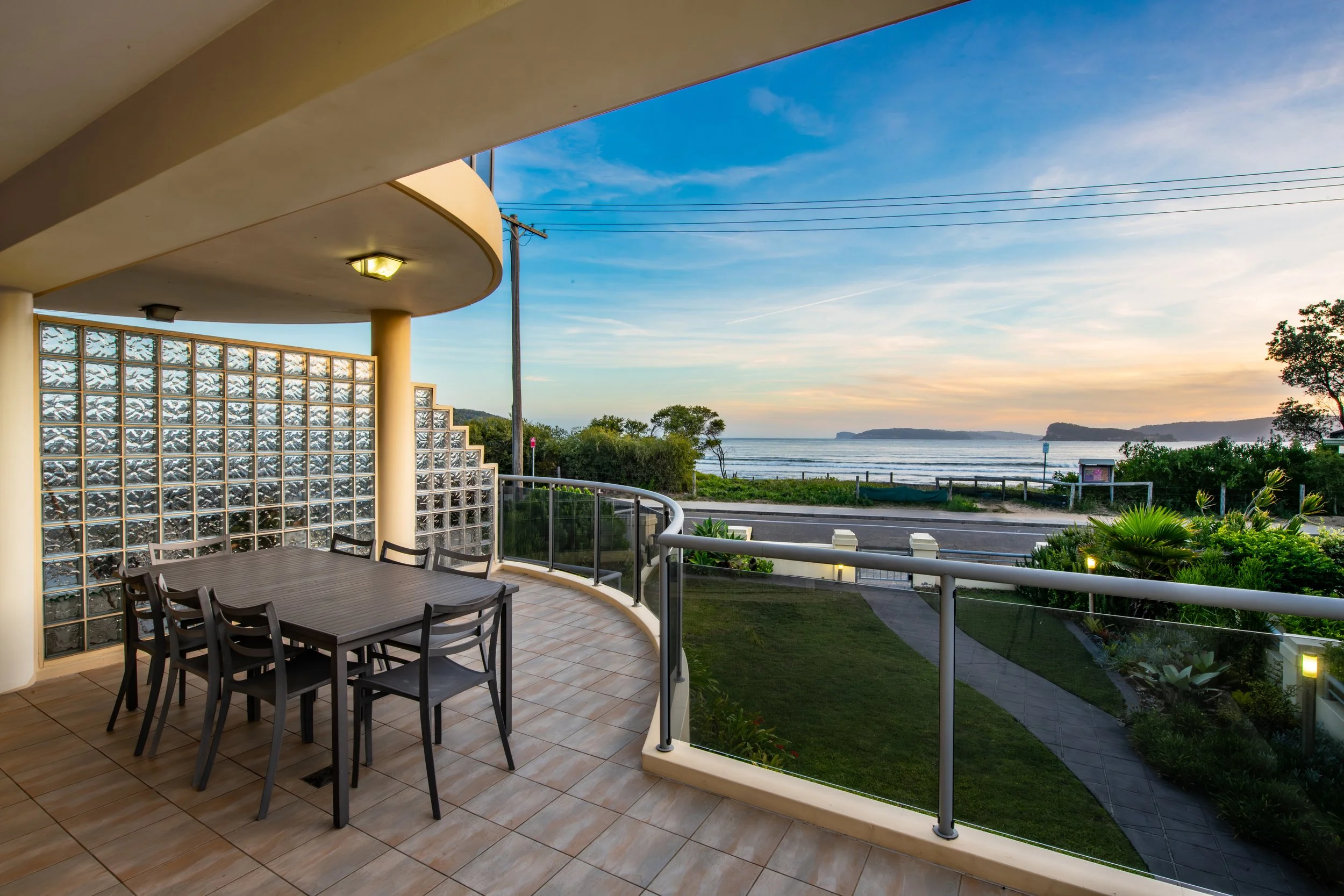 Umina Beach apartment at dusk