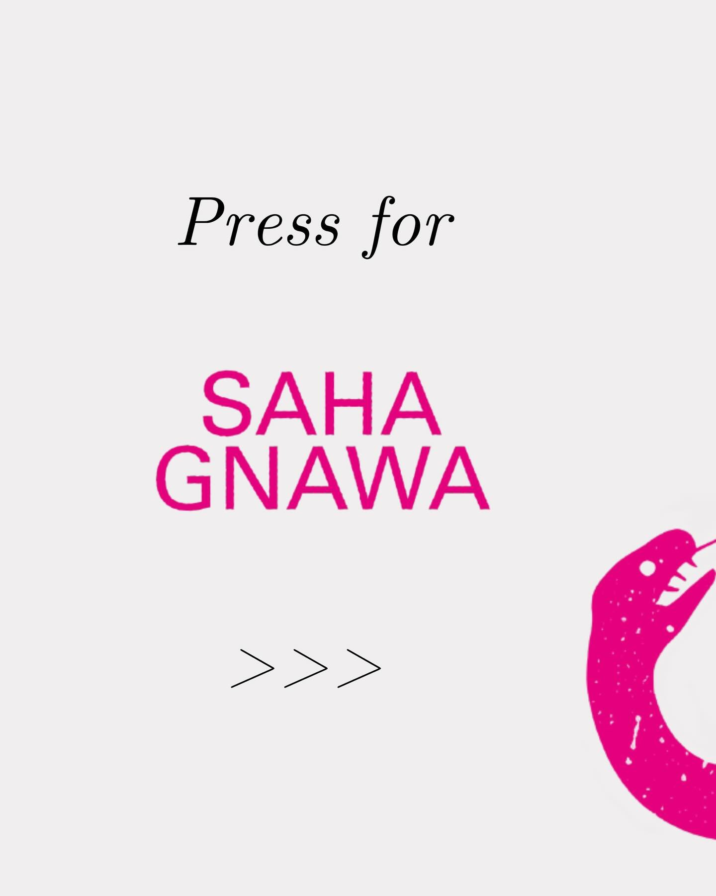 &ldquo;Swift, holy dispatch.&rdquo; &ldquo;Entrancing psychedelia.&rdquo; &ldquo;A future New York, a future Essaouira.&rdquo;

The reviews are in for Saha Gnawa, and the album release party is this Wednesday at Public Records. Come experience the hy