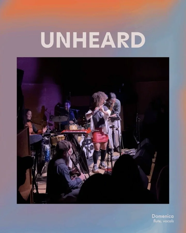 𝚄𝚗𝚑𝚎𝚊𝚛𝚍: 𝙳𝚘𝚖𝚎𝚗𝚒𝚌𝚊 𝚡 𝚂𝚝𝚞𝚊𝚛𝚝 𝙱𝚘𝚐𝚒𝚎 𝚡 𝙴𝚕𝚎𝚗𝚗𝚊 𝙲𝚊𝚗𝚕𝚊𝚜 𝚡 𝙼𝚒𝚕𝚎𝚜 𝙵𝚛𝚊𝚗𝚌𝚒𝚜
Sun, March 22nd / bit.ly/unhrd16 or link in bio

Sharing a little more about the quartet that Domenica put together for her first Un